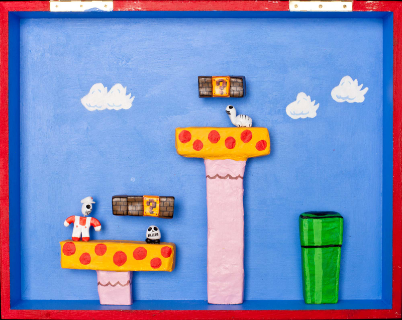 Illustration for article titled These Super Mario and Pac-Man Dioramas Capture the Fatal Charm of Classic Video Games